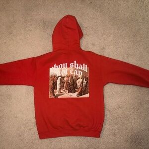 Red Graphic Hoodie Size SMALL